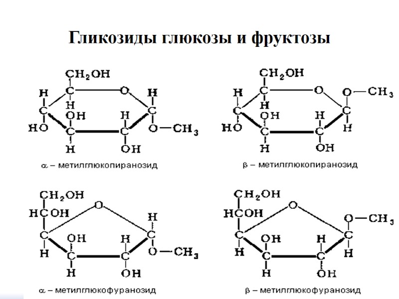 Гликозиды глюкозы и фруктозы